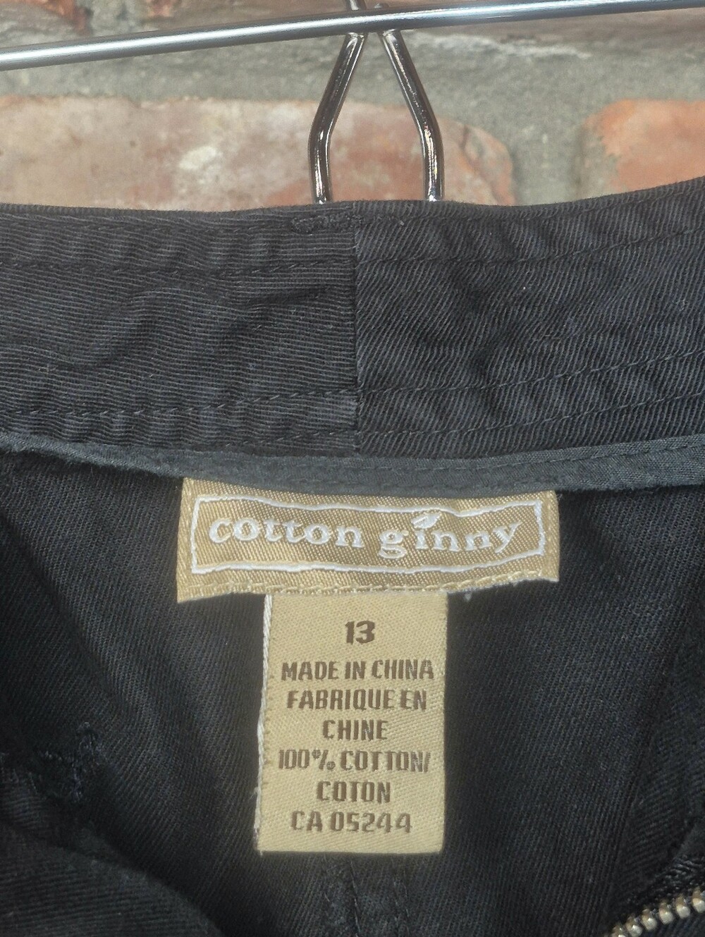 Vintage Cotton Ginny Black Maxi Skirt 100% Cotton Y2K Minimalist - Picture 6 of 6